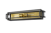Titania 2 Light Vanity in Bronze + Olde Brass