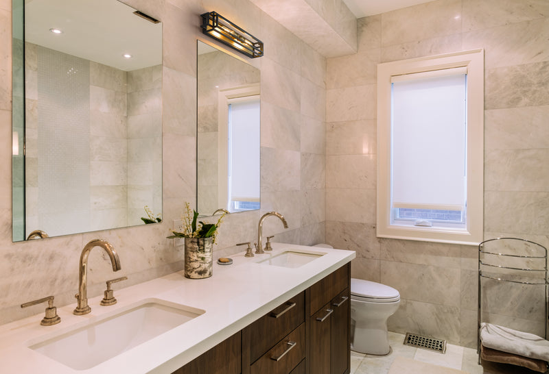 Titania 2 Light Vanity in Bronze + Olde Brass