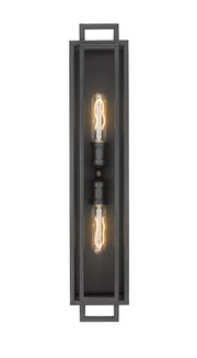 Titania 2 Light Vanity in Matte Black