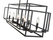 Titania 8 Light 44" Linear Pendant in Matte Black