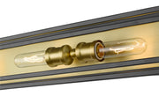 Titania 4 Light Vanity in Bronze + Olde Brass
