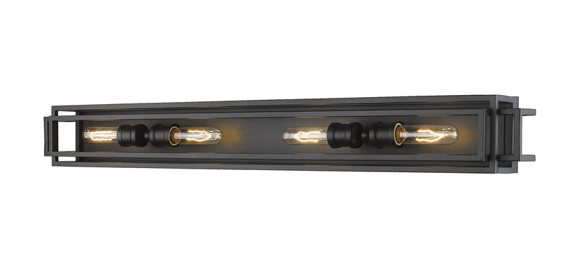 Titania 4 Light Vanity in Matte Black