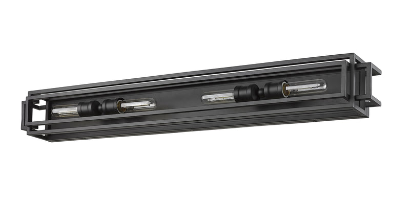 Titania 4 Light Vanity in Matte Black