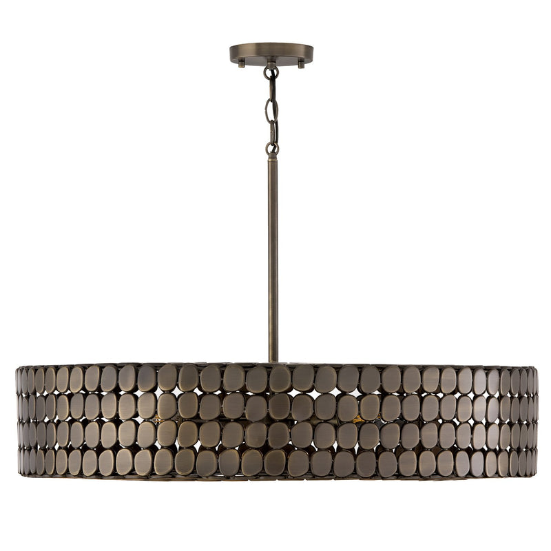 Eliana 30" 4-Light Pendant in Dark Brass