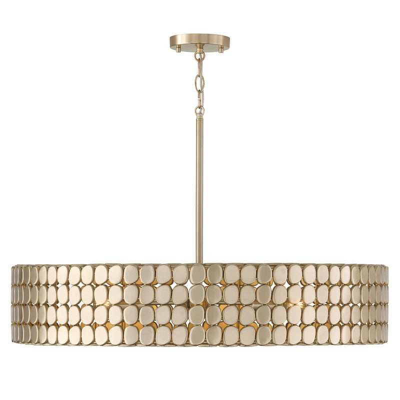 Eliana 30" 4-Light Pendant in Champagne Brass