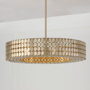 Eliana 30" 4-Light Pendant in Champagne Brass