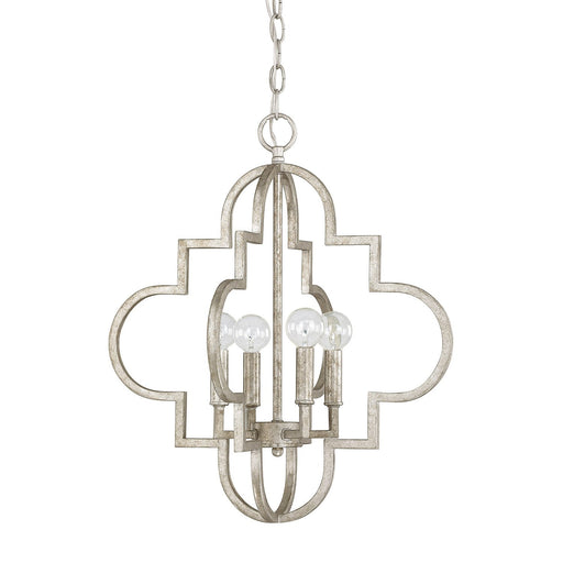 Ellis 4-Light Chandelier in Antique Silver