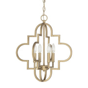 Ellis 4-Light Chandelier in Brushed Gold