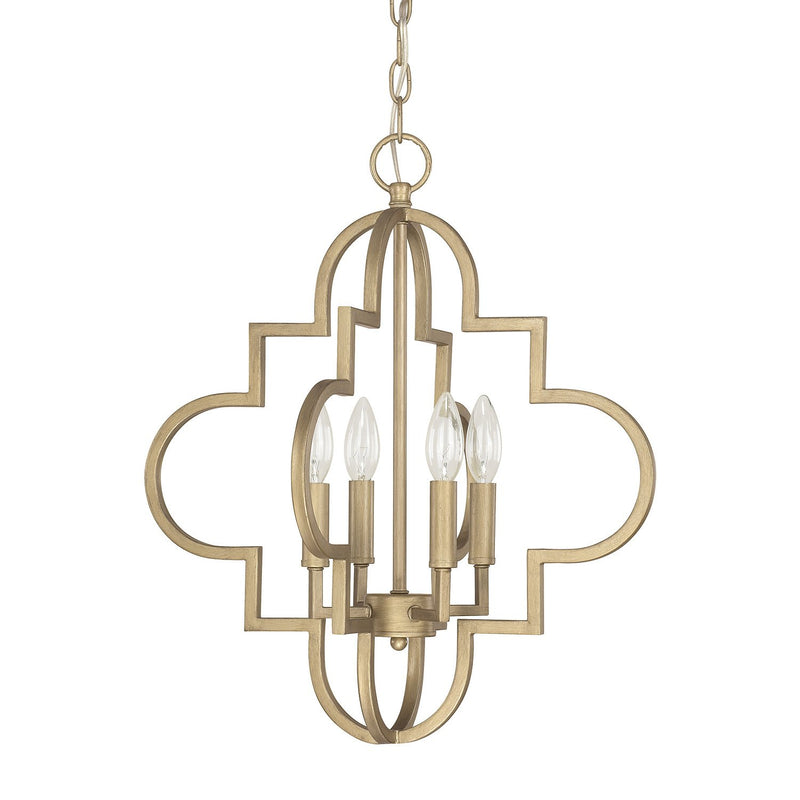 Ellis 4-Light Chandelier in Brushed Gold