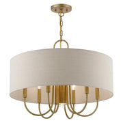 Burnett 7-Light Chandelier in Antique Gold Leaf