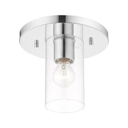 Zurich Small Flush Mount in Polished Chrome