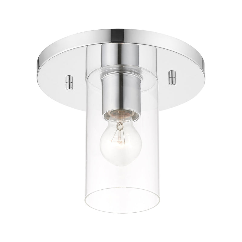 Zurich Small Flush Mount in Polished Chrome