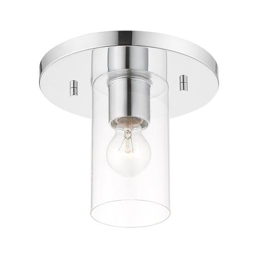 Zurich Small Flush Mount in Polished Chrome