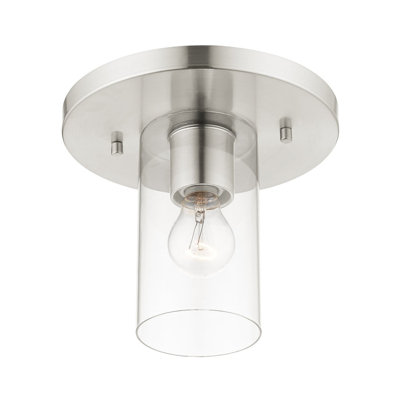 Zurich Small Flush Mount in Brushed Nickel