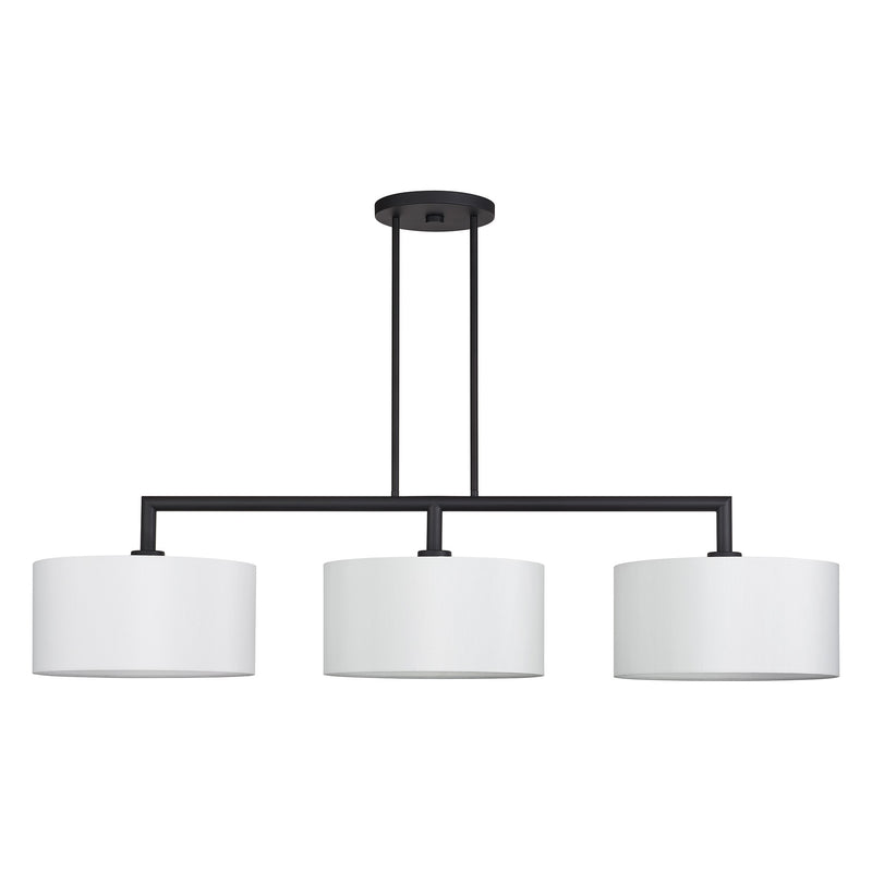 Meridian 3-Light Extra Large Linear Chandelier in Bronze