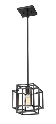 Titania 1 Light 8.5" Pendant in Matte Black