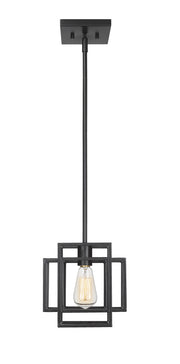 Titania 1 Light 8.5" Pendant in Matte Black