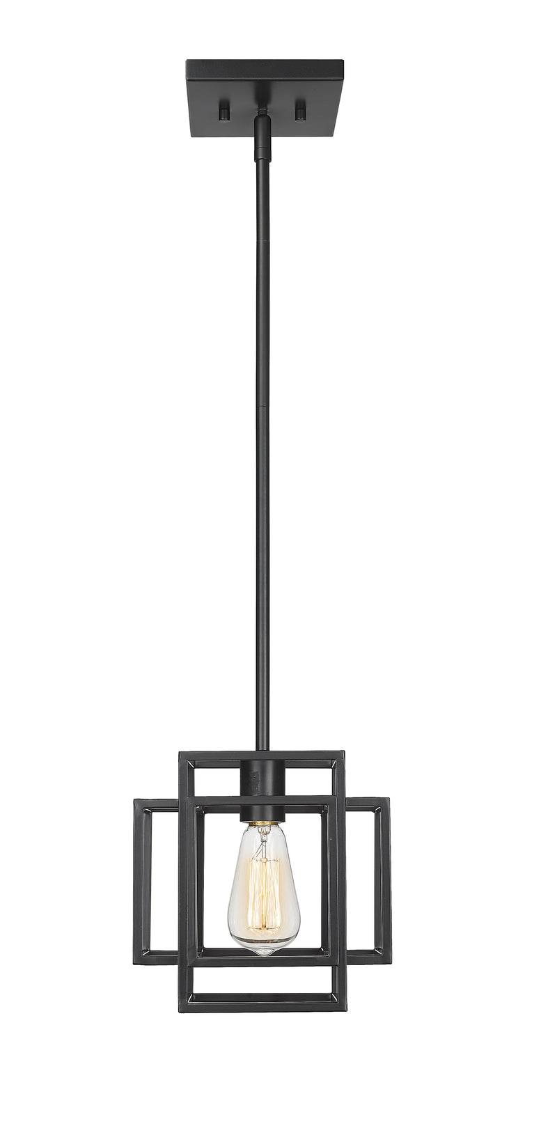 Titania 1 Light 8.5" Pendant in Matte Black