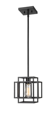 Titania 1 Light 8.5" Pendant in Matte Black