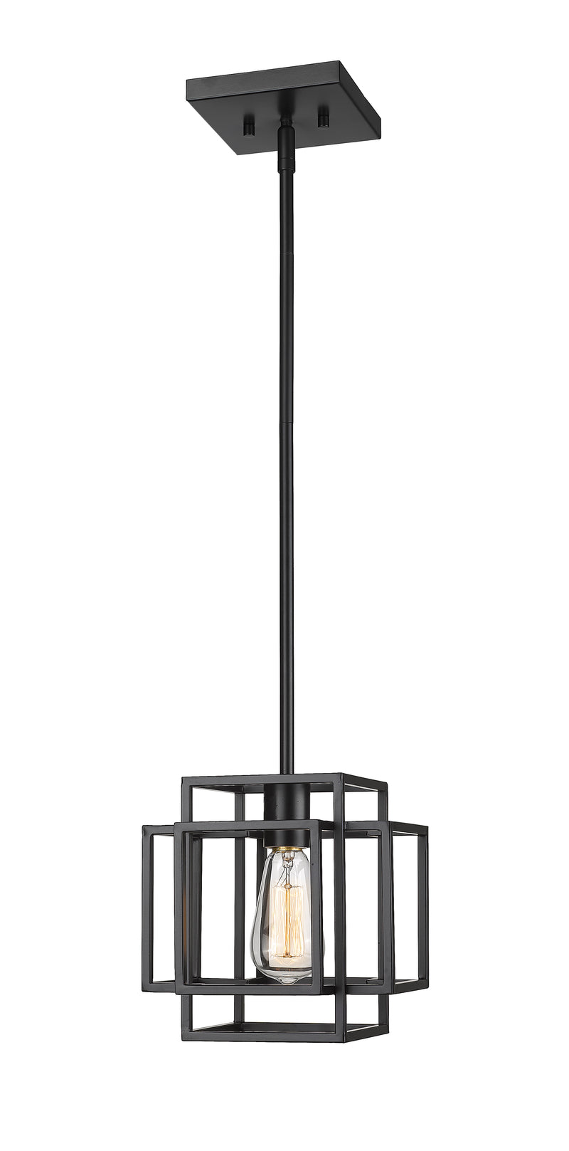 Titania 1 Light 8.5" Pendant in Matte Black