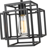 Titania 1 Light 8.5" Pendant in Matte Black