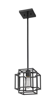 Titania 1 Light 8.5" Pendant in Matte Black
