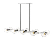 Marquee 10 Light 54" Linear Pendant in Chrome