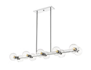 Marquee 10 Light 54" Linear Pendant in Chrome