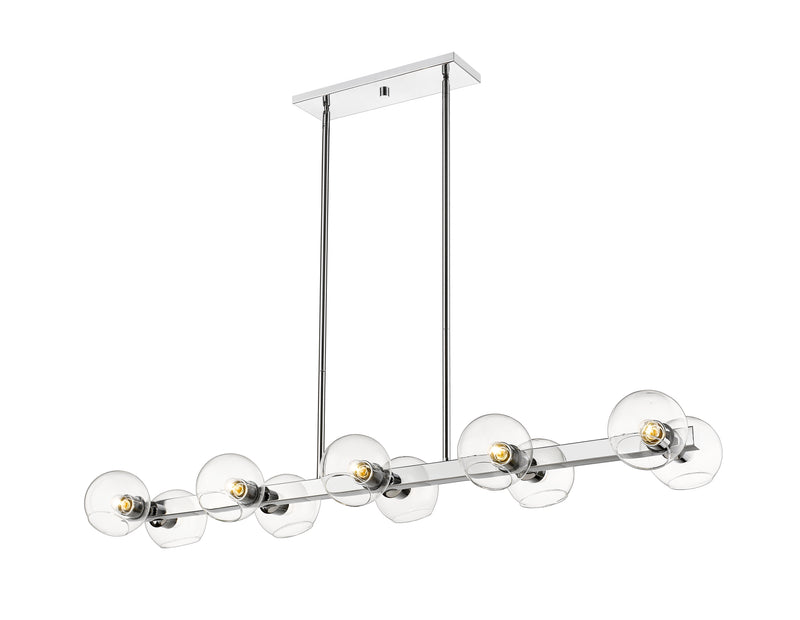 Marquee 10 Light 54" Linear Pendant in Chrome