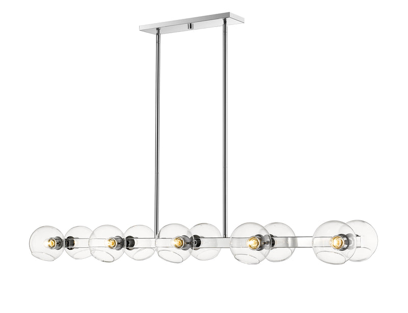 Marquee 10 Light 54" Linear Pendant in Chrome