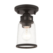 Lawrenceville Petite Semi-Flush Mount in Bronze