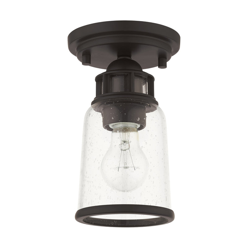 Lawrenceville Petite Semi-Flush Mount in Bronze