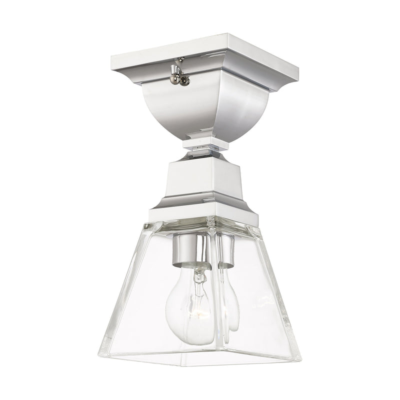 Mission Semi-Flush Mount in Polished Chrome