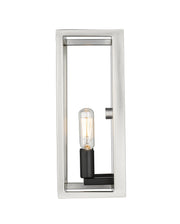 Quadra 2 Light 4.5" Wall Sconce in Brushed Nickel + Matte Black