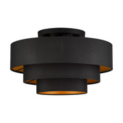 Sentosa 4-Light Extra Large Semi-Flush Mount in Black