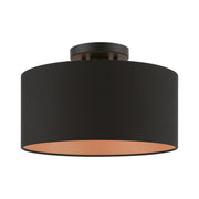 Sentosa Medium Semi-Flush Mount in Black