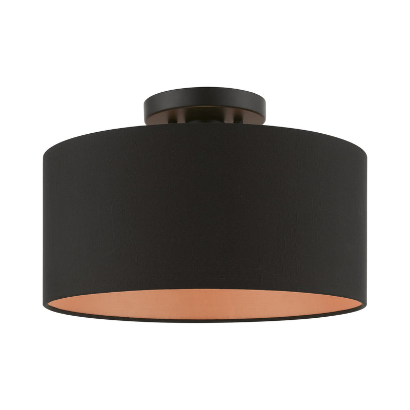 Sentosa Medium Semi-Flush Mount in Black