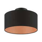 Sentosa Medium Semi-Flush Mount in Black