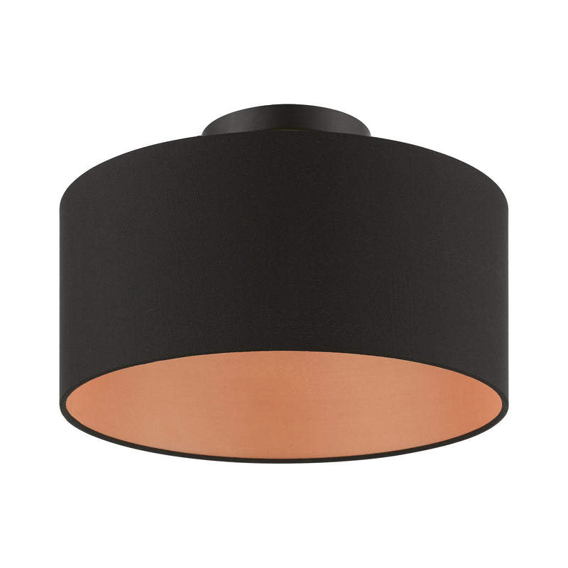 Sentosa Medium Semi-Flush Mount in Black