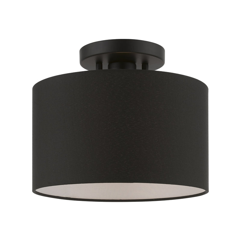 Bainbridge Small Semi-Flush Mount in Black