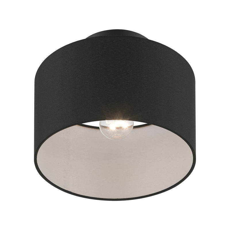 Bainbridge Small Semi-Flush Mount in Black