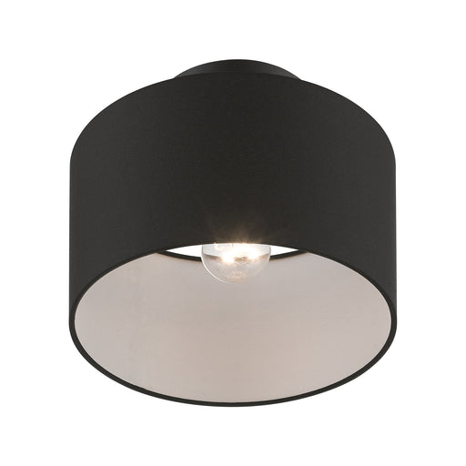 Bainbridge Small Semi-Flush Mount in Black