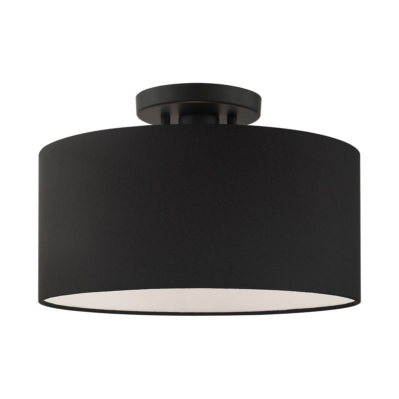 Bainbridge Medium Semi-Flush Mount in Black