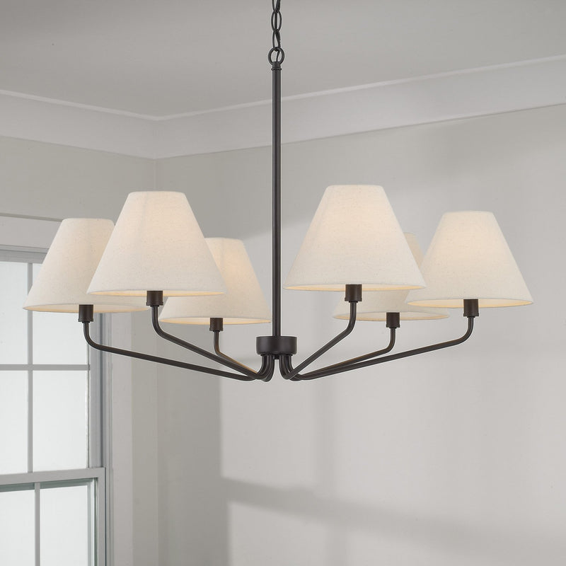 Chadwick 6-Light Chandelier in Espresso