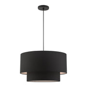 Bainbridge 3-Light 20" Tiered Pendant in Black