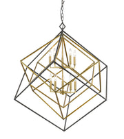 Euclid 10 Light 41.5" Chandelier in Olde Brass + Bronze