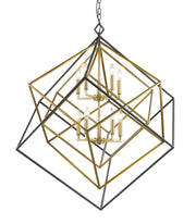 Euclid 10 Light 41.5" Chandelier in Olde Brass + Bronze