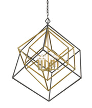 Euclid 6 Light 35.5" Chandelier in Olde Brass + Bronze