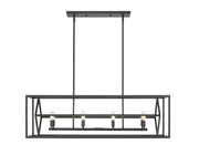 Euclid 8 Light 44" Linear Pendant in Matte Black