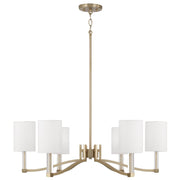 Ingrid 6-Light Chandelier in Matte Brass